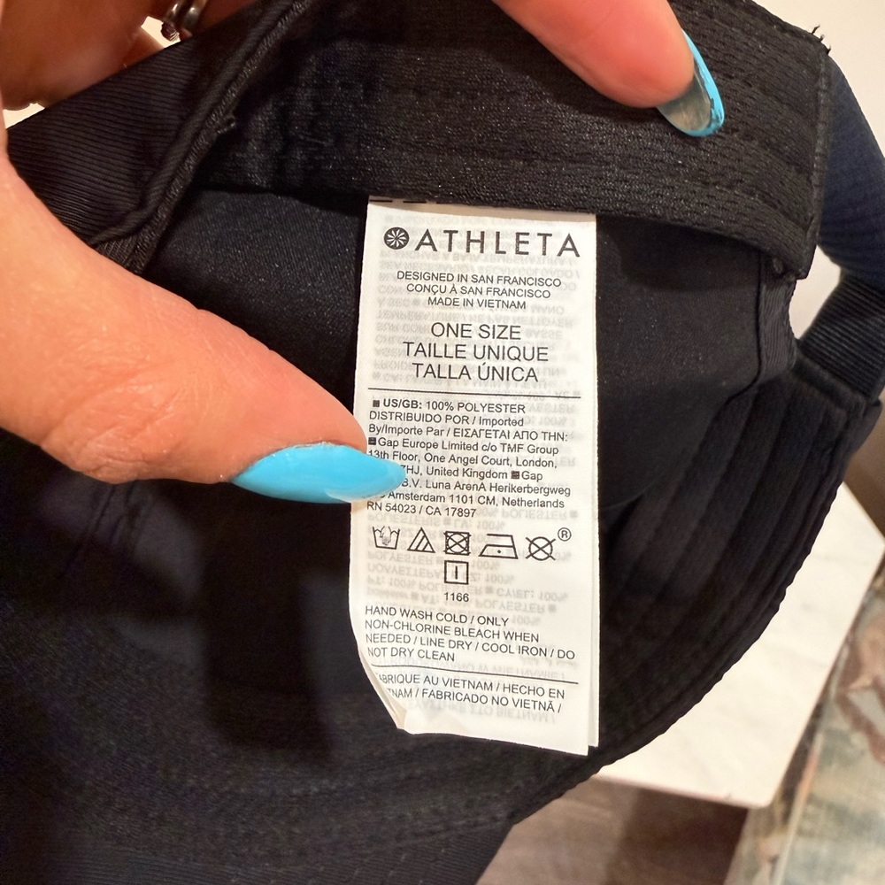 🔥NWOT Athleta Unisex Black Minimal Logo Baseball Cap🔥 - Picture 6 of 6